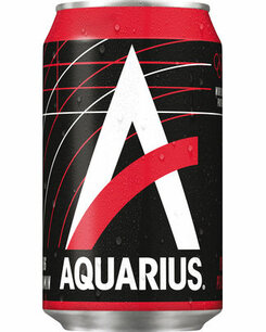 Aquarius Red Peach blik 33cl 